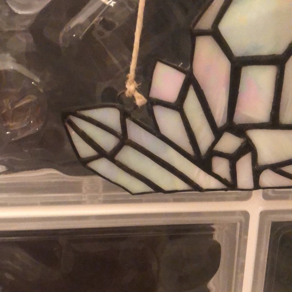 Hand made Opalescent Stain Glass Crystals Wall Decor/Hanger - Picture 2 of 6